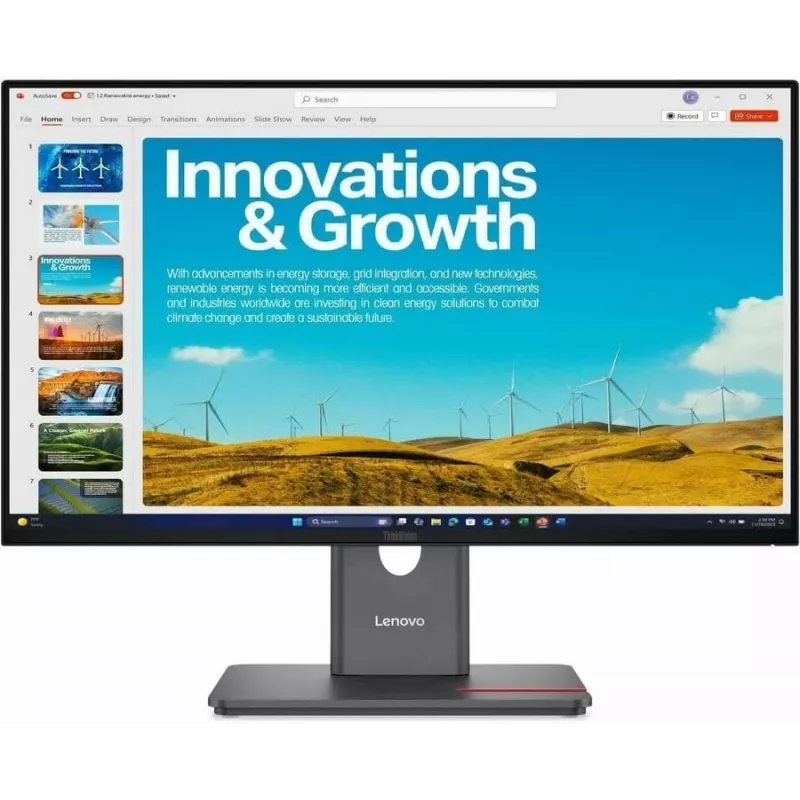 Lenovo ThinkVision P24qD-40 23,8 pulgadas QHD IPS monitor con USB-C 75W, HDMI, DP, ajustable en altura, negro monitor Lenovo Thinkvision P24QD-40 (reacondicionado)