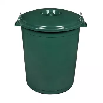 keeeper Hugo Mega cubo de basura 70L, Ø55 x 60,5 cm, verde oscuro