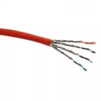 Schwaiger cable de instalación en bruto Cat.7 S/FTP, 25 m, naranja (NWKU7025051)
