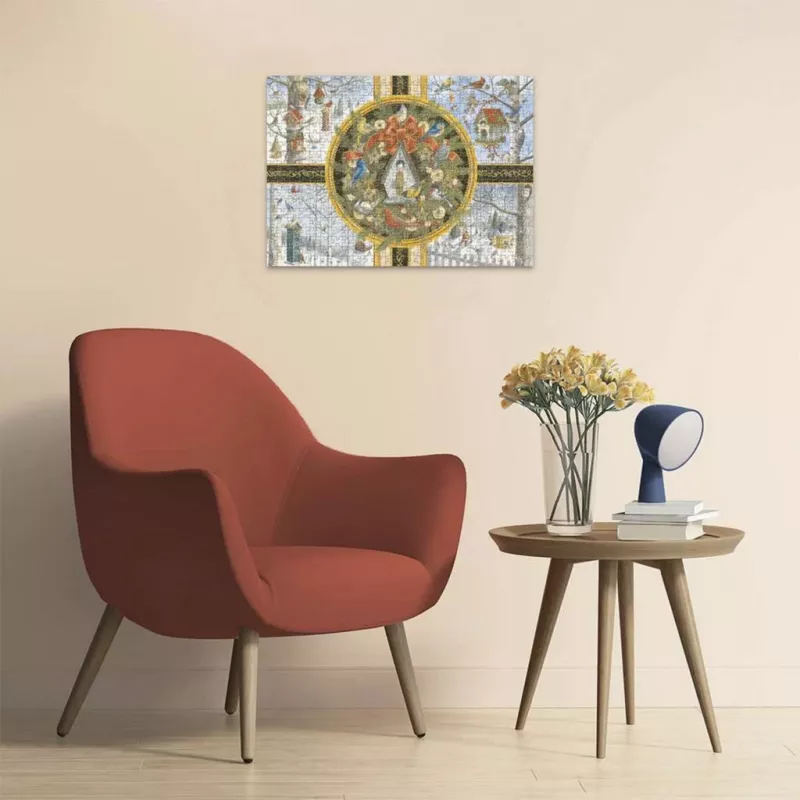Ravensburger Große Teile Puzzle Singvögel im Winter (500 Teile)
