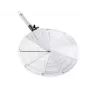 LEIFHEIT ProLine Protector anti-salpicaduras para sartenes Ø28 cm, malla de acero inoxidable, mango negro