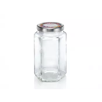 LEIFHEIT tarro de cristal hexagonal 1700 ml