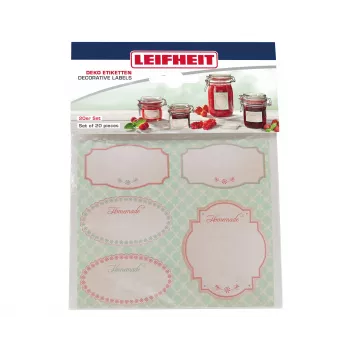 LEIFHEIT set de pegatinas decorativas para tarros, pastel