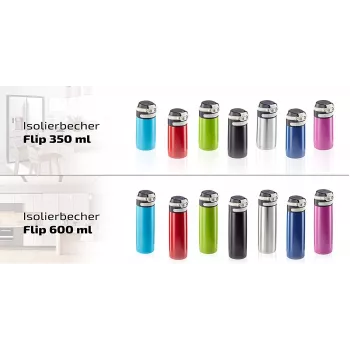 Taza térmica LEIFHEIT Thermo Mug Flip 350 ml plata
