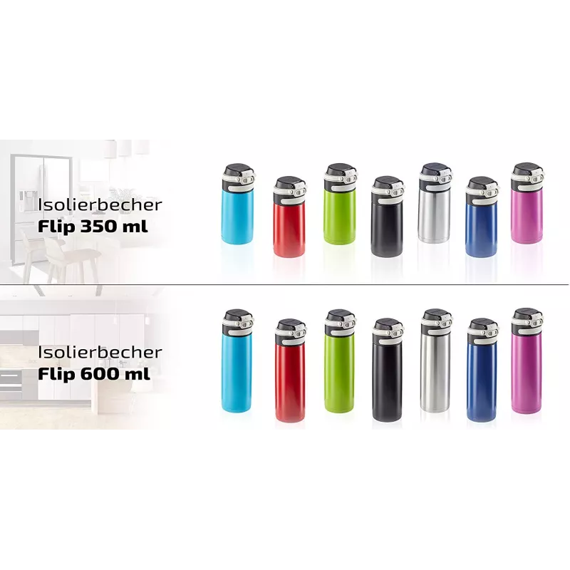 Taza térmica LEIFHEIT Thermo Mug Flip 350 ml plata