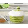 LEIFHEIT Centrifugadora de ensaladas Trend 4,5L con manivela y cuenco para servir, tapa verde