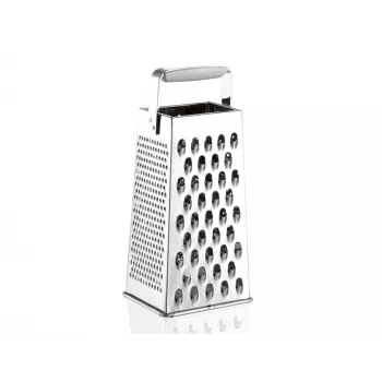Rallador de cuatro caras LEIFHEIT, cuchillas de acero inoxidable, blanco/plata, ComfortLine
