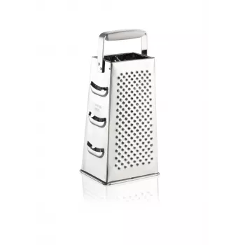 Rallador de cuatro caras LEIFHEIT, cuchillas de acero inoxidable, blanco/plata, ComfortLine
