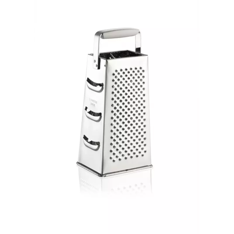 Rallador de cuatro caras LEIFHEIT, cuchillas de acero inoxidable, blanco/plata, ComfortLine
