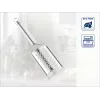 Rallador de nuez moscada Sterling LEIFHEIT – Rallador giratorio manual con compartimento de almacenamiento integrado, superficie ralladora fina de acero inoxidable, plata/negro