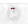 Recipiente de conservación Fresh&Easy LEIFHEIT 800 ml, hermético, apilable, sin BPA, transparente con tapa blanca/verde