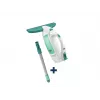 Aspirador de ventanas Dry&Clean LEIFHEIT con mango Click System de 43 cm, aspirador de ventanas eléctrico, blanco/turquesa