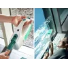 Aspirador de ventanas Dry&Clean LEIFHEIT con mango Click System de 43 cm, aspirador de ventanas eléctrico, blanco/turquesa