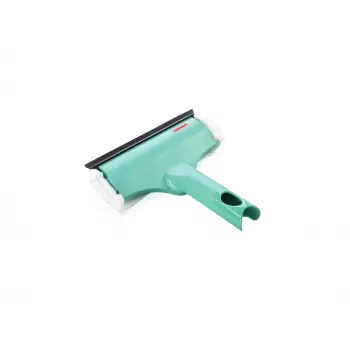 Limpiador de ventanas y marcos 3en1 Mini micro duo LEIFHEIT - cabezal de microfibra de 20 cm con escurridor integrado, compatible con Click System