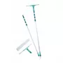 Set de limpieza de ventanas LEIFHEIT con mango telescópico, escurridor 2en1 XL Pro Reach, alcance de 4 m