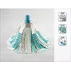 LEIFHEIT 3in1 Power Mop con tecnología Clean Twist Spin, mango telescópico, cubo de 20L, cabezal de microfibra, turquesa/blanco