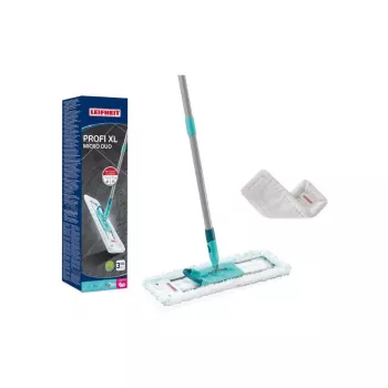 Mopa Profi XL Micro Duo LEIFHEIT 42 cm con mango plegable y paño de repuesto SuperDuster