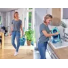 LEIFHEIT Set de limpieza de suelos Rotations-Disc-Mop Ergo con Power Cleaner 1L