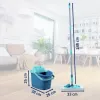Set de limpieza de suelos Clean Twist M Ergo Leifheit con cabezal de mopa Micro Duo, 33 cm, verde/blanco