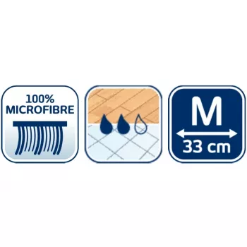 Funda de mopa de microfibra de repuesto Clean & Compact M Leifheit