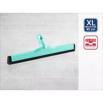 LEIFHEIT Click System fregona de suelo 45 cm para absorber agua, doble goma, azul/blanco