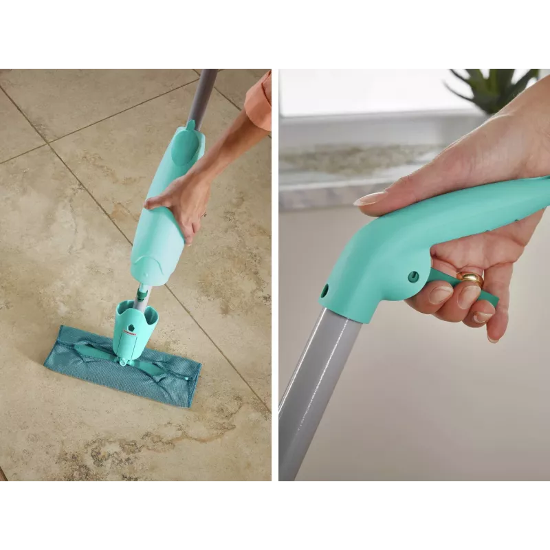 LEIFHEIT cepillo de suelo con función de pulverización de agua Pico Spray S 26 cm
