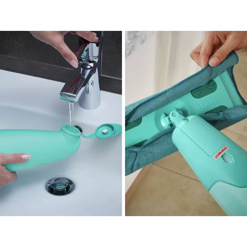 LEIFHEIT cepillo de suelo con función de pulverización de agua Pico Spray S 26 cm