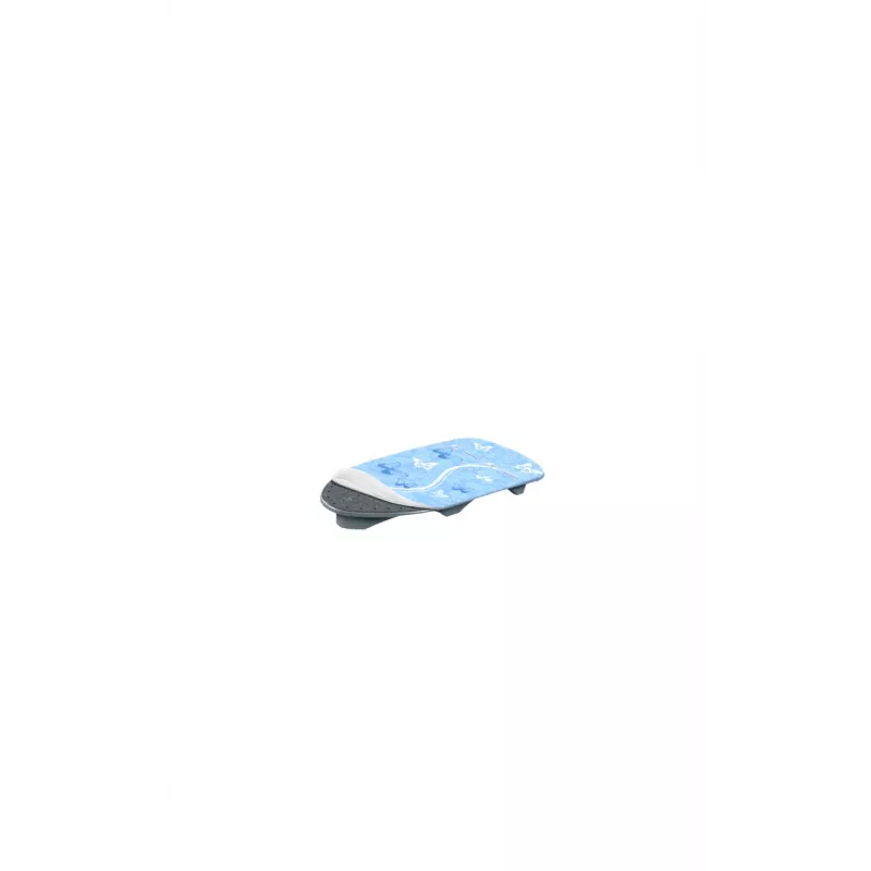 LEIFHEIT Air Board Table Compact tabla de planchar 70x30 cm, Thermo-Reflect, ultraligera EPP, plegable, blanco/azul
