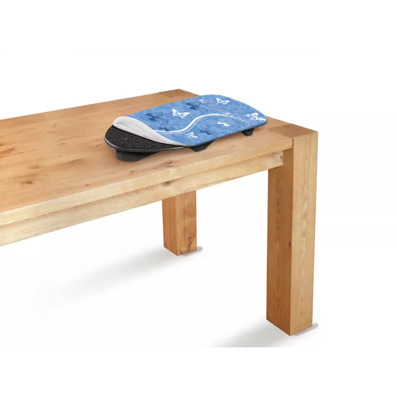 LEIFHEIT Air Board Table Compact tabla de planchar 70x30 cm, Thermo-Reflect, ultraligera EPP, plegable, blanco/azul