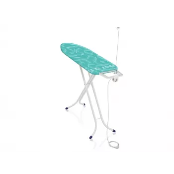 LEIFHEIT Air Board M Compact Plus tabla de planchar 120x38 cm con tecnología Thermo-Reflect, altura ajustable 75-95 cm, plegable, funda de algodón