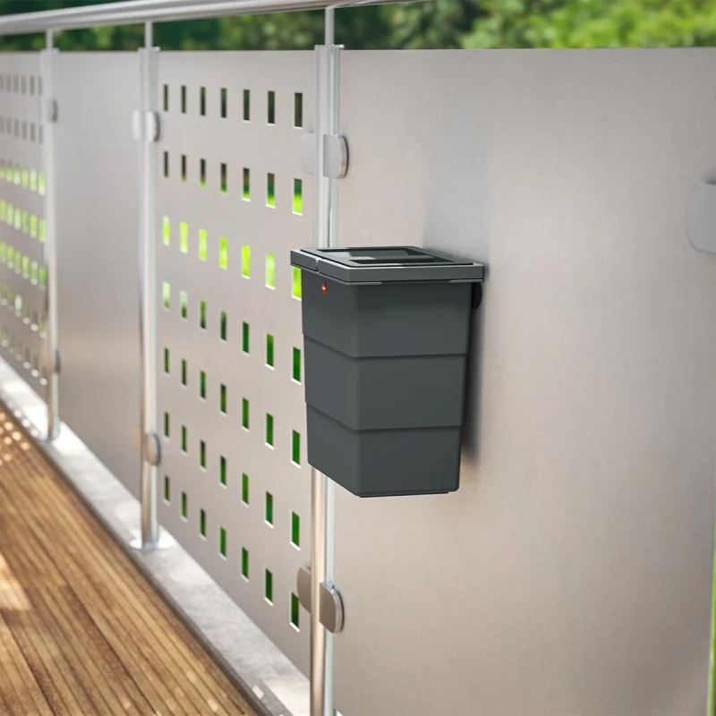 HAILO FlexBox S contenedor de residuos de pared 7L gris oscuro