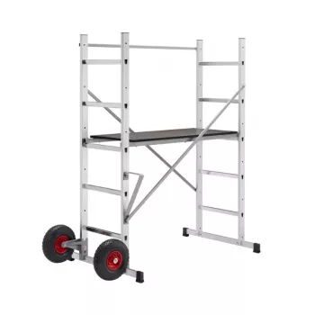 HAILO andamio HobbyStep H3 acero 2x5 peldaños plataforma de trabajo plegable