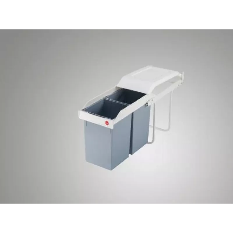HAILO Multi-Box Duo L sistema de residuos bajo encimera, 2x14L, blanco