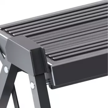 HAILO Banco escalonado plegable StepFix / acero / 2 peldaños / negro