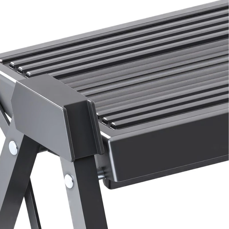 HAILO Banco escalonado plegable StepFix / acero / 2 peldaños / negro