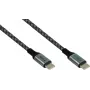 GoodConnections Cable USB 2.0 magnético en espiral 60W USB-C a USB-C, negro/blanco, 1m 2060-MT010SW