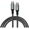 GoodConnections Cable USB 2.0 magnético en espiral 60W USB-C a USB-C, negro/blanco, 1m 2060-MT010SW