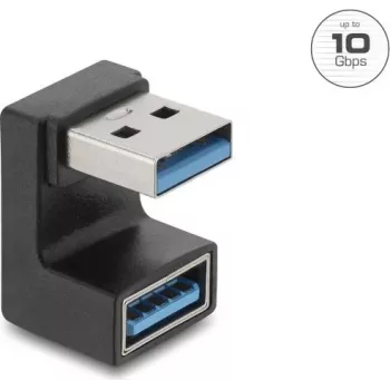 Delock adaptador USB 10 Gbps Type-A macho a hembra en forma de U