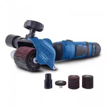 Scheppach MRS500 lijadora satinadora y de cepillo para madera y metal, 500 W, 700-3000 rpm, 120 mm