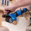 Scheppach MRS500 lijadora satinadora y de cepillo para madera y metal, 500 W, 700-3000 rpm, 120 mm