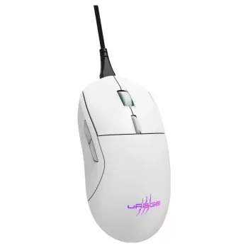 Hama uRage Reaper 250 ratón gaming, con cable, óptico, 6200 DPI, 6 botones, RGB, blanco