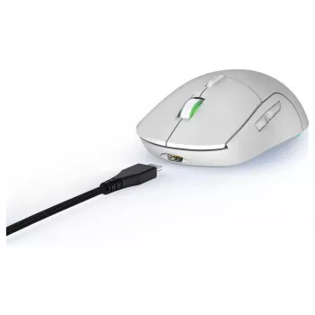 Hama uRage Reaper 250 ratón gaming, con cable, óptico, 6200 DPI, 6 botones, RGB, blanco