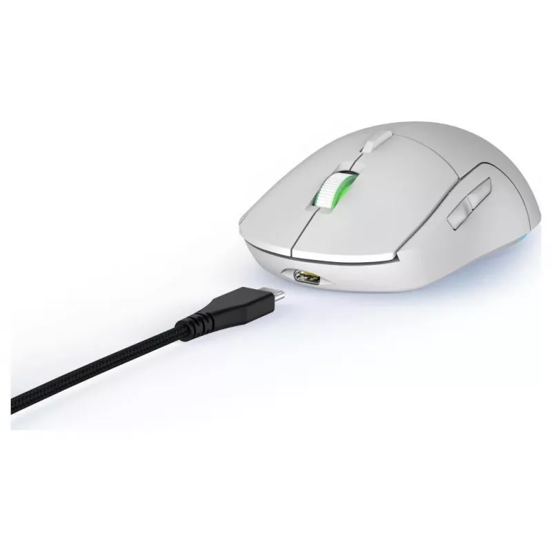 Hama uRage Reaper 250 ratón gaming, con cable, óptico, 6200 DPI, 6 botones, RGB, blanco