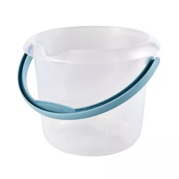 Keeeper cubo Mika con vertedor, 5 L, Ø24x20 cm, transparente