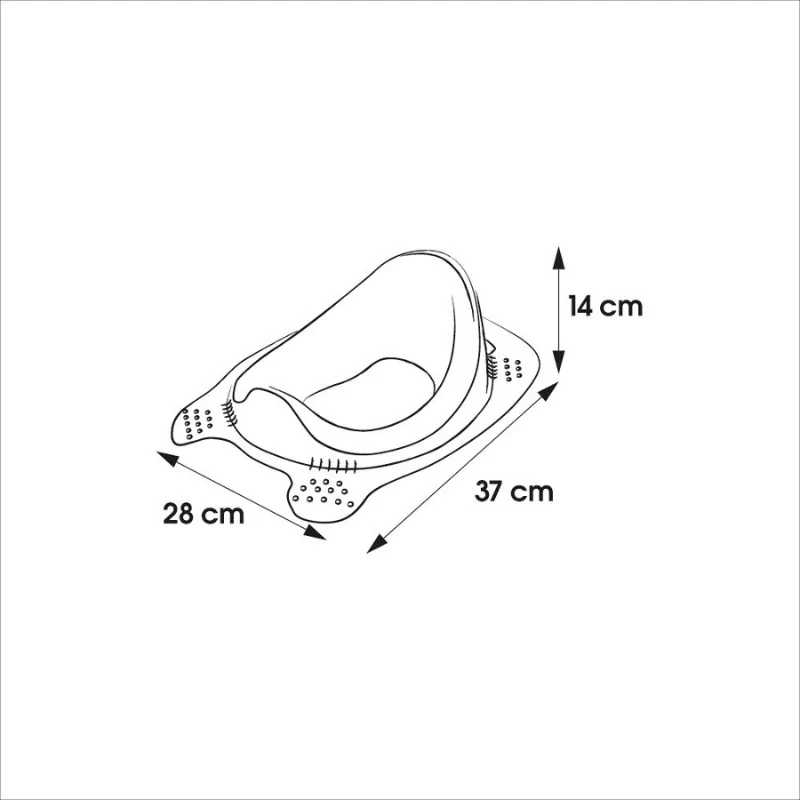 keeeper orinal Comfort Zuza Pure azul 37x28x14 cm