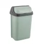 KEEEPER Rasmus papelera 10L con tapa giratoria, verde