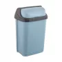 KEEEPER Rasmus papelera 10L con tapa giratoria, azul