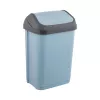 KEEEPER papelera con tapa giratoria 25L Swantje 33,5x25,5x53,5cm azul