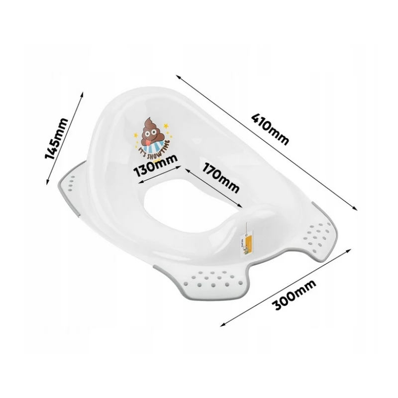 keeeper orinal con función antideslizante Ewa Emoji Showtime, blanco, 30x40x15 cm