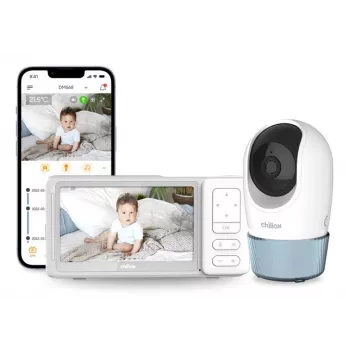 Chillax DM568 videintercomunicador para bebés Wi-Fi y FHSS con pantalla de 5